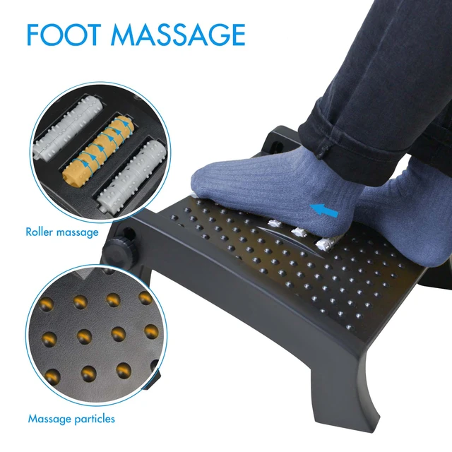 Professional Foot Rest Under Desk for Office Use, Height Adjustable Foot  Rest with Massage Surface Ergonomic Foot Stool for Desk - AliExpress