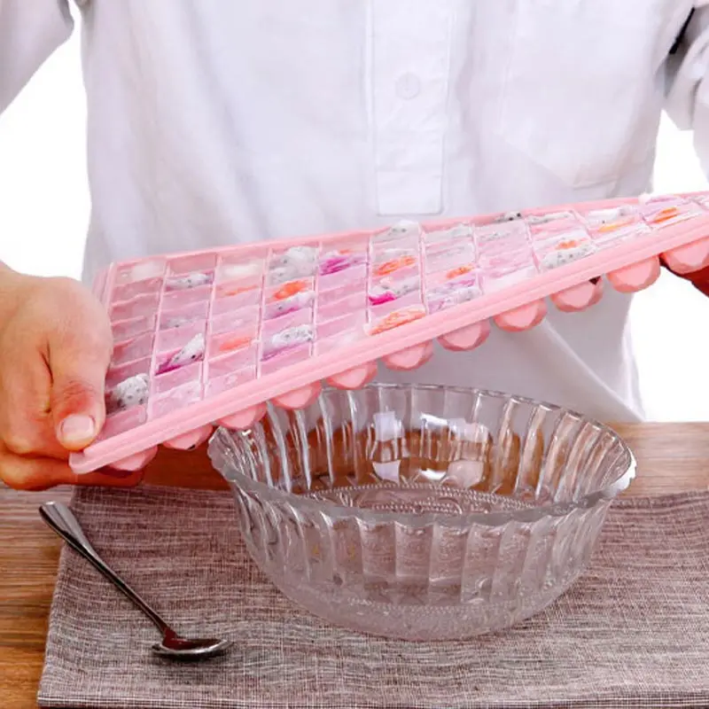 96/60 Grids Ice Cube Tray Diamond Shapes Ice Cube Maker Mold Whiskey Cocktail Summer Party Bar Accessories