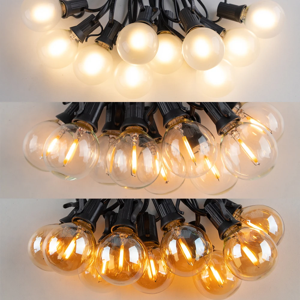 Solar-LED-Lichterkette Mit 10 LED Glühbirnen, 1,8 Meter, IP44