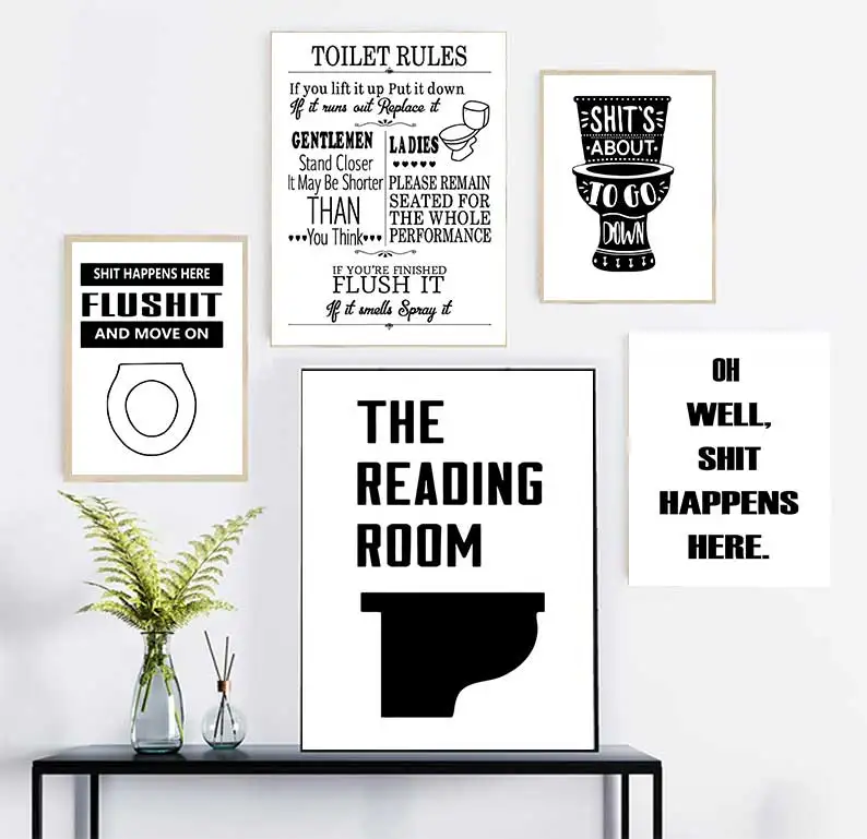 Toilet poster - Punt. | Posters voor ieder interieur