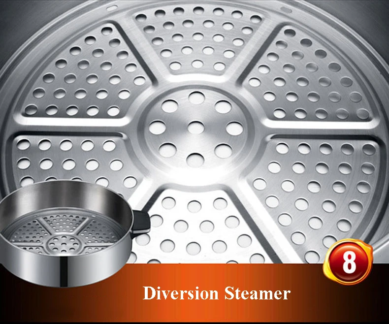 New Electric Steamer Multi-function Household Large Capacity Steam Pot Two-layer Cage