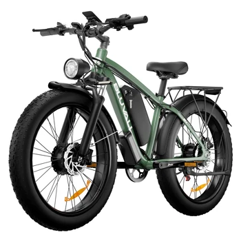 BLVALL B1 48V 2000W Full Suspension E-Bike CE Certified 26 Inch Fat Tires Hidden Dual Battery Snow Beach Electric Bicycle 6