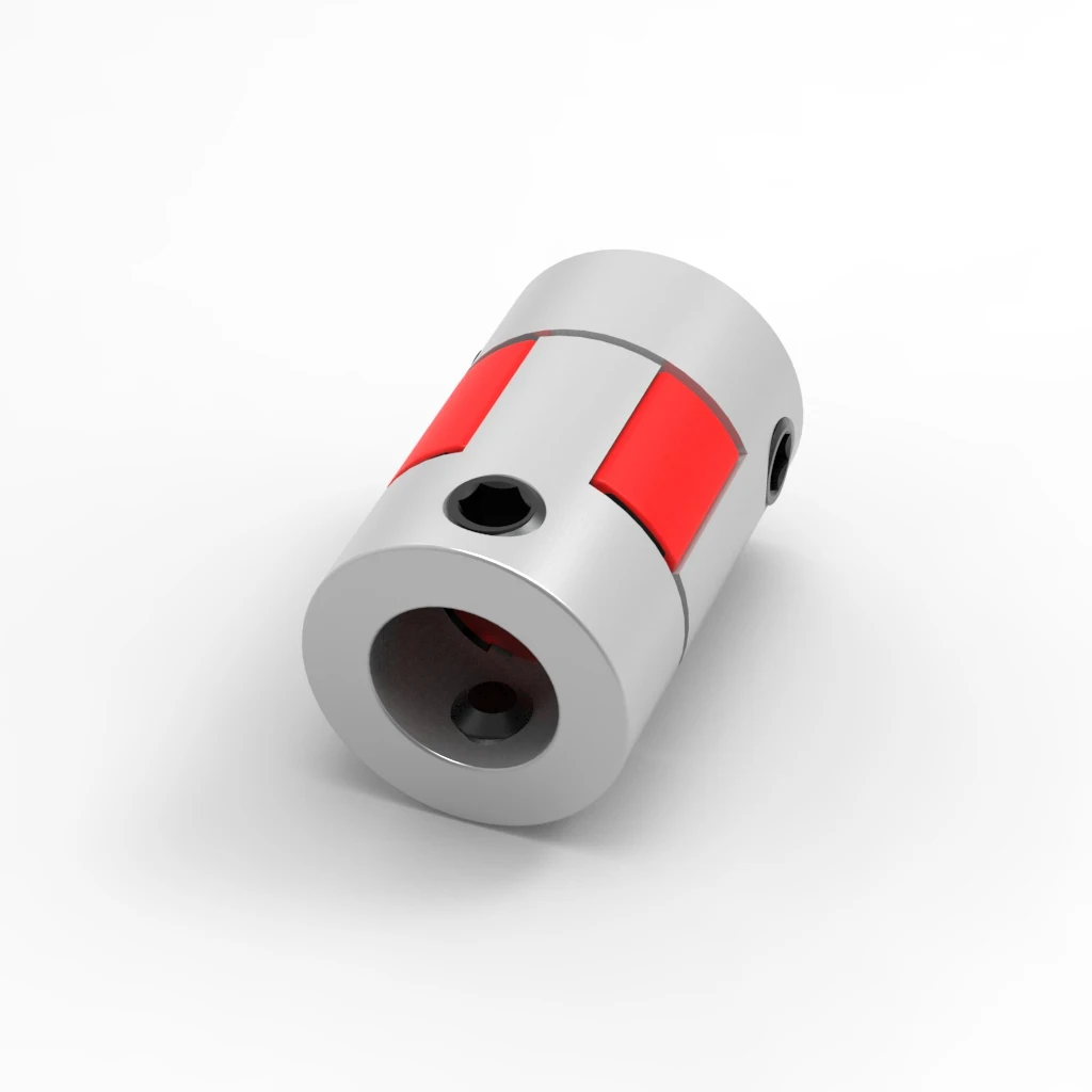 Flexible Coupling Shaft Coupler Shaft Connector XB D14L22 Two Jaws Coupler Aluminium Plum Flexible Shaft Coupling Motor Connector CNC Flexible Couplings 3/3.17/4/5/6/6.35/8mm