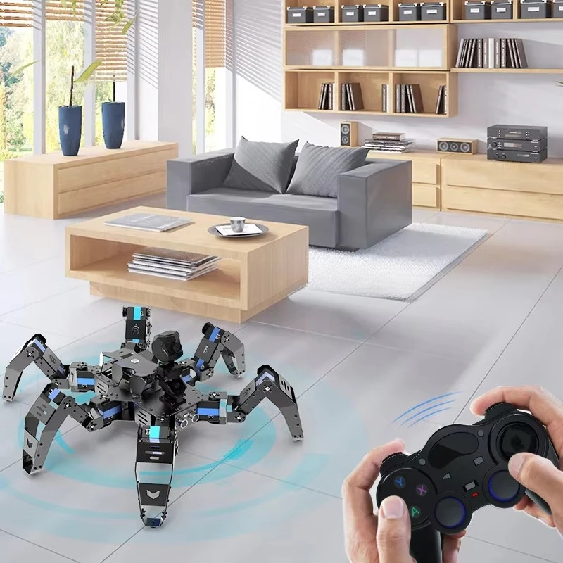 2026년 히트 상품 바이오닉 스파이더 로봇 라즈베리 파이 WiFi 실시간 영상 프로그래밍 가능 AI 경쟁 교육용 어린이 장난감 세트
