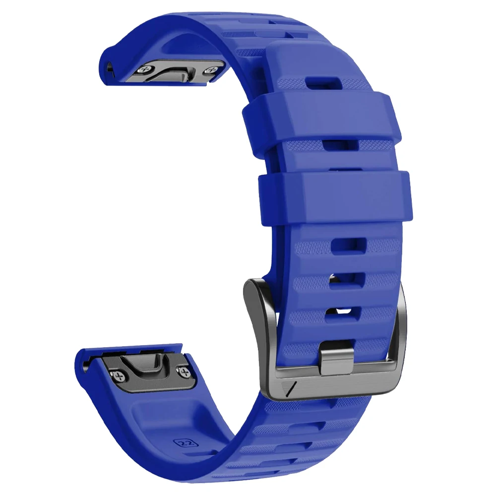 Enhanced Silicone Sport Strap - QuickFit 26/22mm, Universal Fit