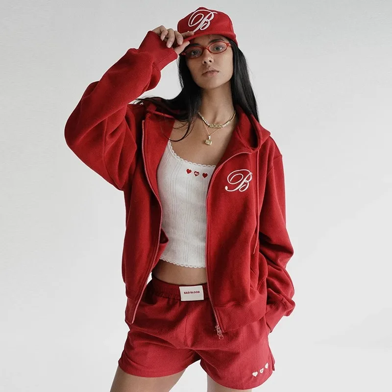 2025 Badblood Top Quality 1:1 Sweatshirt Women Embroidered Lazy