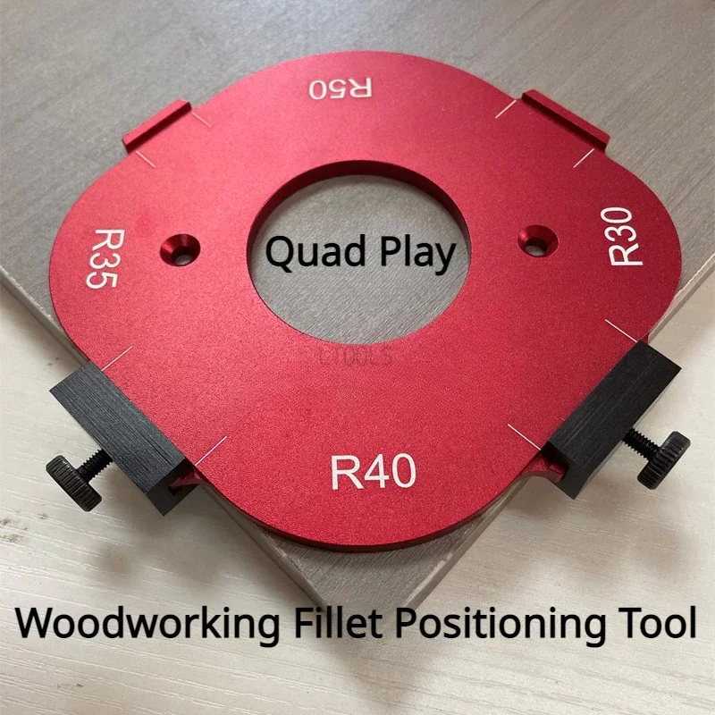 Woodworking Fillet Positioning Tool Wardrobe Corner Fillet Mold Trimming Machine Profiling Tool Woodworking DIY Template arc template for wardrobe corners inner circle trimming machine arc shaped chamferer woodworking round corner mold artifact