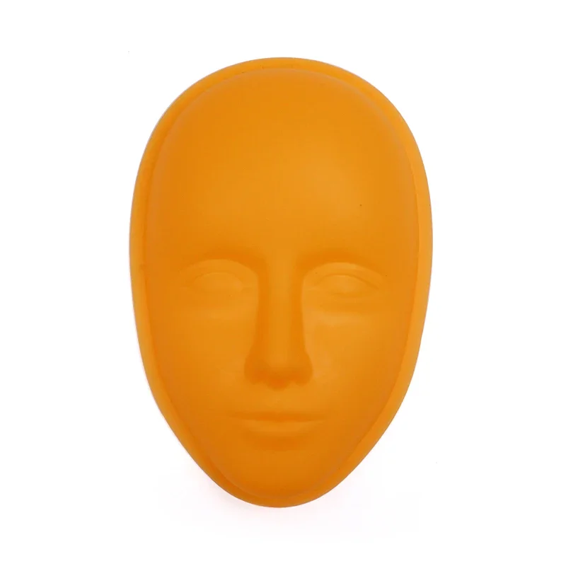 5D Facial Tattoo Training Head Silicone Practice Permanent Makeup Lip Eyebrow Tattoo Skin Mannequin Doll Face Head 5