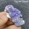 Natural Stone The Grape Agate Geode Crystal Mineral Specimen Quartz Cluster Raw Rock Decoration Rough Polished Healing Gift 4