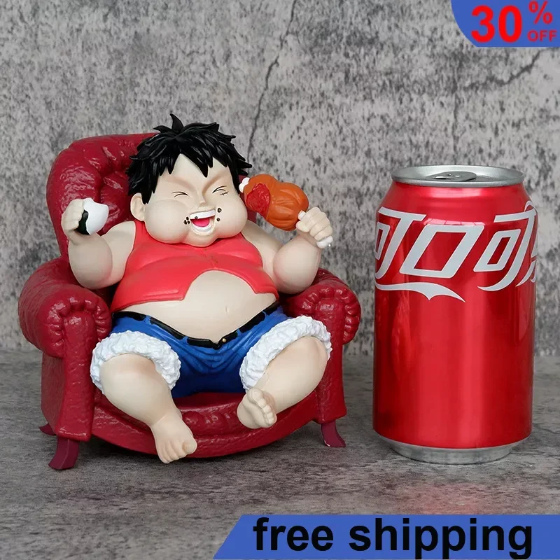 

One Piece Figure Q Version Fat House Roronoa Zoro Monkey D. Luffy Sanji Sitting Position Sofa Action Figure PVC Model Gift Toys
