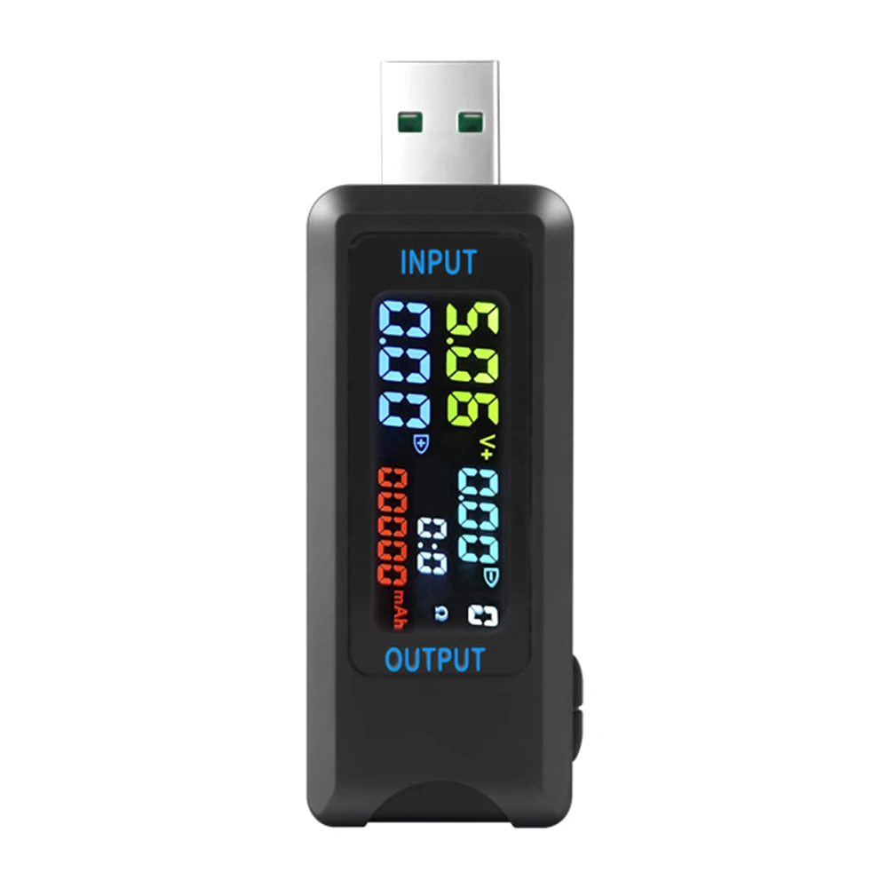 10 in 1 USB Tester DC Digital Voltmeter Amperimetro Current Voltage Meter Volt Ammeter Detector Power Bank Charger Indicator