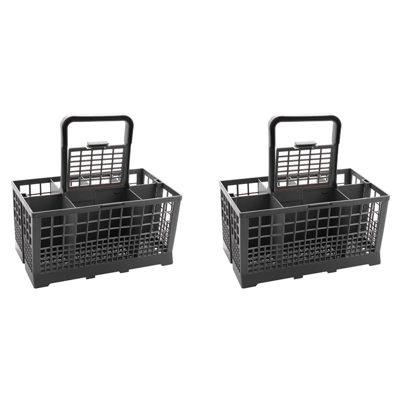 

2X Universal Dishwasher Cutlery Basket Dishwasher Cage Parts Plastic Replacement Rack Cutlery Holder Cooking Utensils