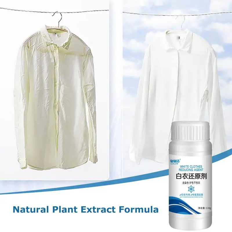 Household White Clothing Reducing Agent Whiten Detergent Laundry Brightener Clothes Bleach Quick Stain High Efficiency  Whitener