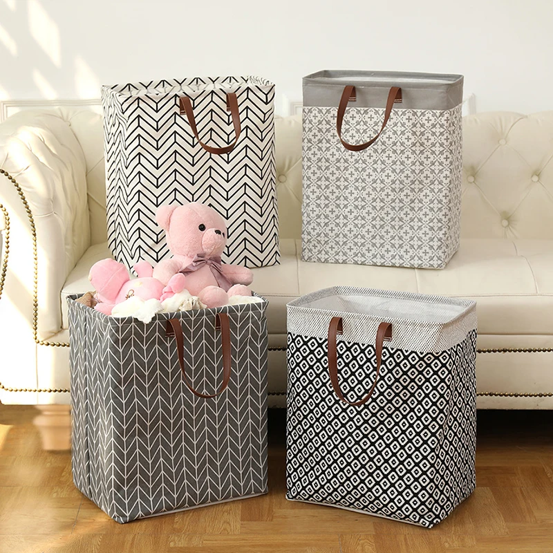 

Dirty Laundry Basket Square Laundry Hamper Foldable Clothes Storage Box Waterproof Large Capacity Sundries Basket for Organizing