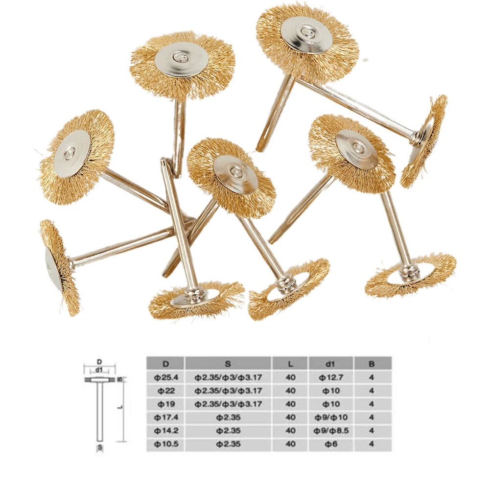 Wire brush polishing wheel wire brush set 10 Pcs Set Wire Brush Abrasive Buffing Polishing Wheels Grinder Rotary Tool 22mm*40mm Cutting Rotary Brush