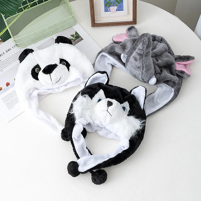 New 3D Animal Style Decorative Funny Hat Mischievous Hats Couple Fun Hat For Man Women Plush Winter Lovely Hat