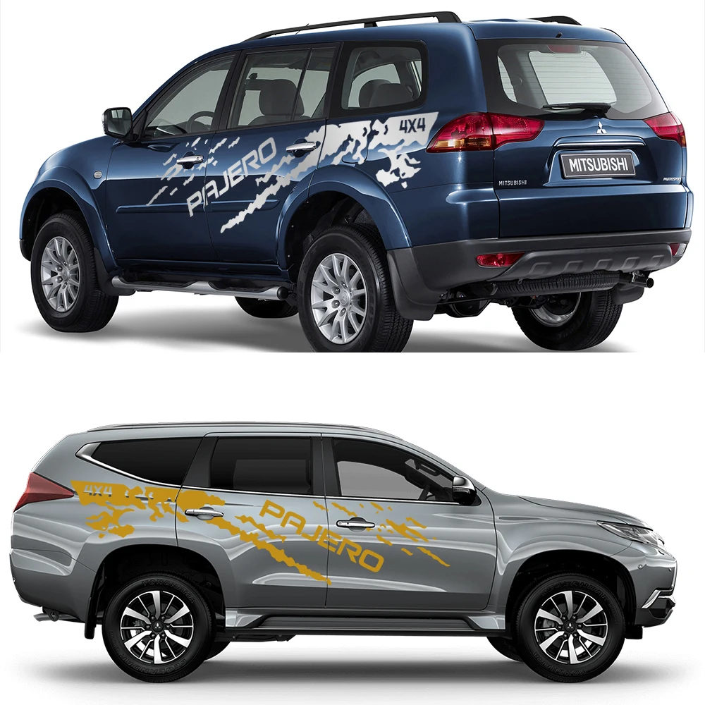 Für mitsubishi pajero 1-4 mk2 tr4 v20 v33 v60 v73 v75 v98 4x4 autos eiten aufkleber grafik spritzt vinyl abziehbilder autozubehör – Detail 4