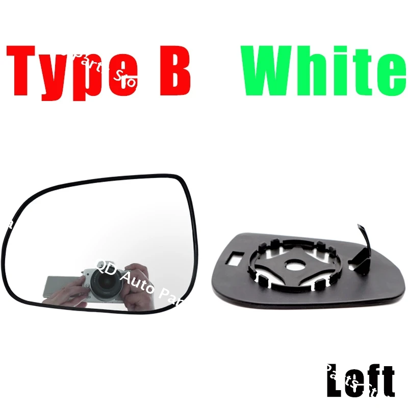 외부 사이드 미러 반사 유리 렌즈 Great Wall Voleex C30 C20R 2010-2013 용 가열 장치가없는 백미러 렌즈