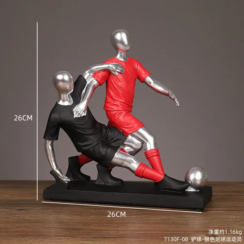 Criativo jogador de futebol ornamentos varanda sala de estar armário de  vinho decoração de mesa personagem modelo feito à mão artesanato resina -  AliExpress