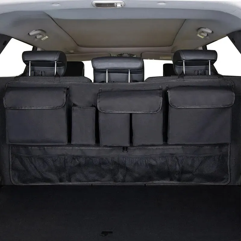 Rücksitz Auto Kofferraum hängen Aufbewahrung tasche Organizer mit 9 Taschen  Oxford wasserdicht Multi-Pocket Auto Kofferraum Aufbewahrung tasche  Organizer - AliExpress