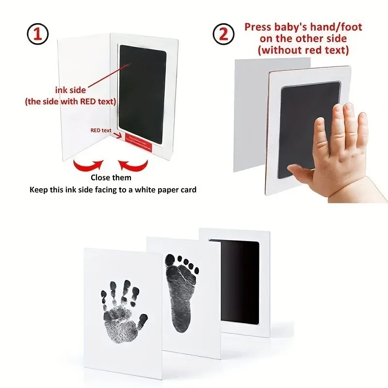Washable Non-ink Pet Footprint Souvenir Pet Dog And Cat Paw Print Ink Pad for pet footprint ink pad