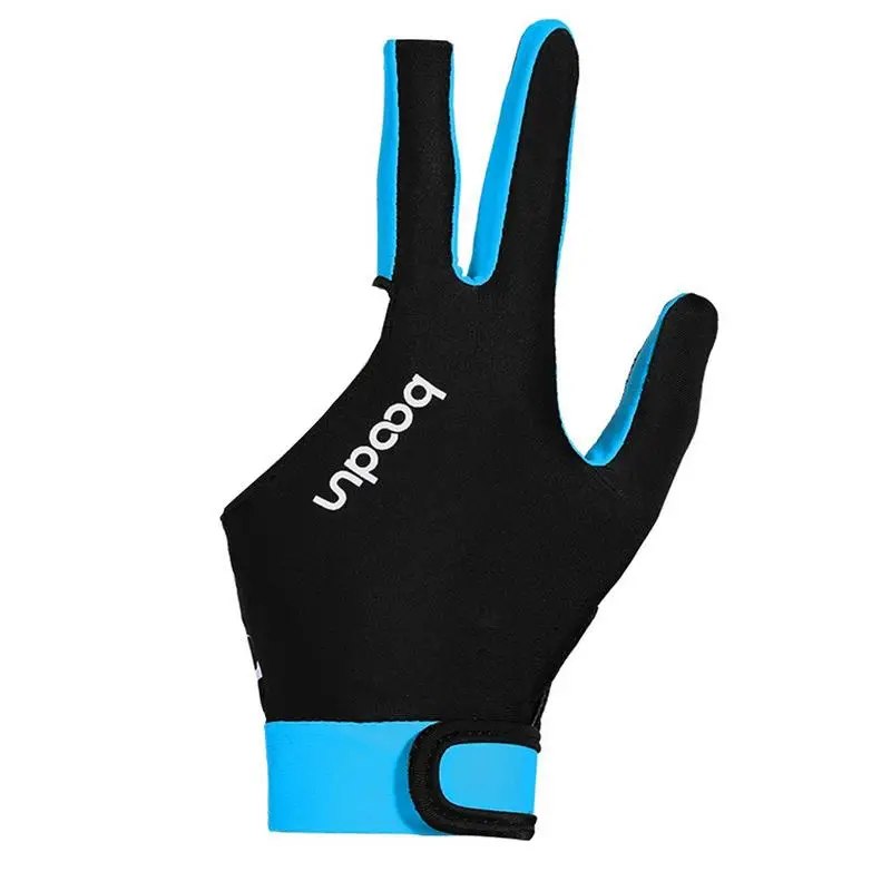 Billiard Gloves 3 Finger Exercise Gloves Slip Adjustable Breathable Silky Thin Splicing Process Pool Table