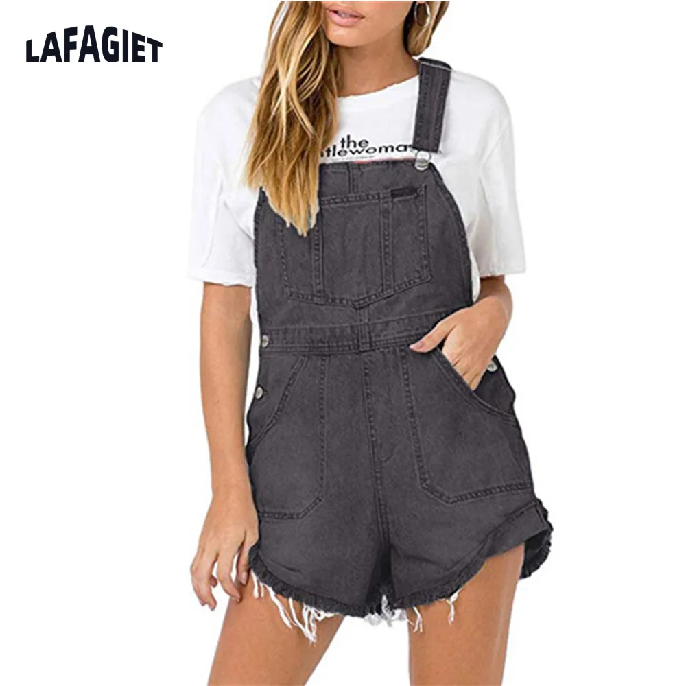 

Vintage Sleeveless Denim Jumpsuit Women High Waist Short Overalls Sexy Blackless Black Playsuit Causal Female New Jean Jumpsuit