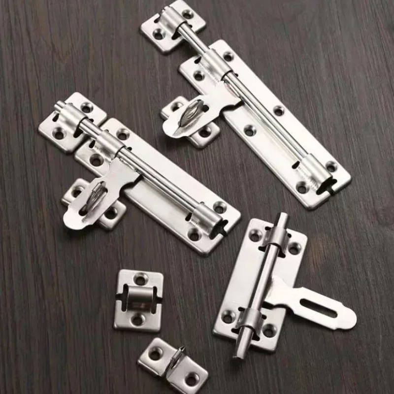 Description Picture 3 of item4/6/8Inch Stainless Steel Slide Bolt Lock Gate  for Gates Fences Garage Shed Doors Hardware Gate Safety Door Bolt