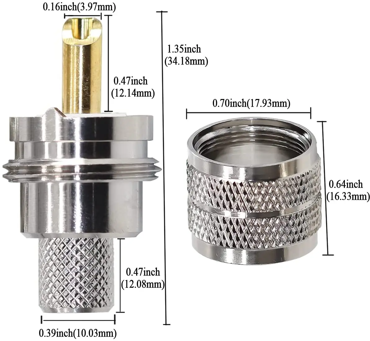 Adattatore Paratia N Femmina Adattatore Coassiale N Femmina A N Femmina - Per Parete, Alimentazione Doppia, Nuovo Di W5SWL Adattatore N Femmina A N Femmina Per Pareti W5SWL - Foto 6