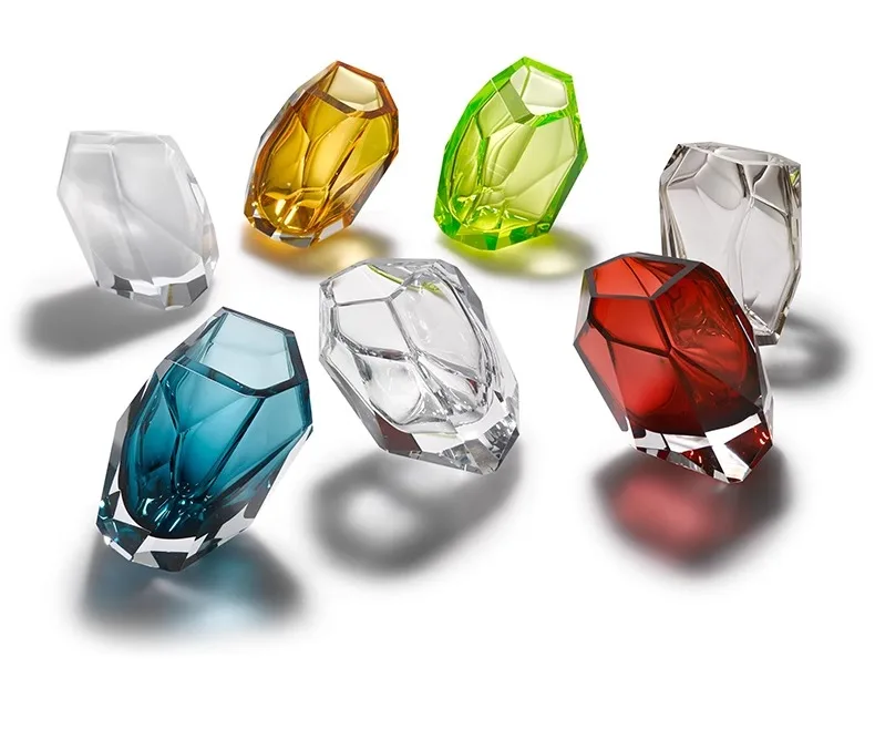 Description Picture 2 of itemModern Crystal Ice Pendant Light Restaurant Bedhead Shopping Mall Decor Hanging Chandelier Colorful Stone Glass Pendant Lamp