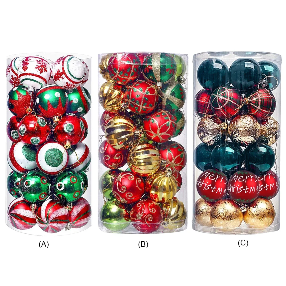Shatterproof Plastic Christmas Tree Decoration Balls