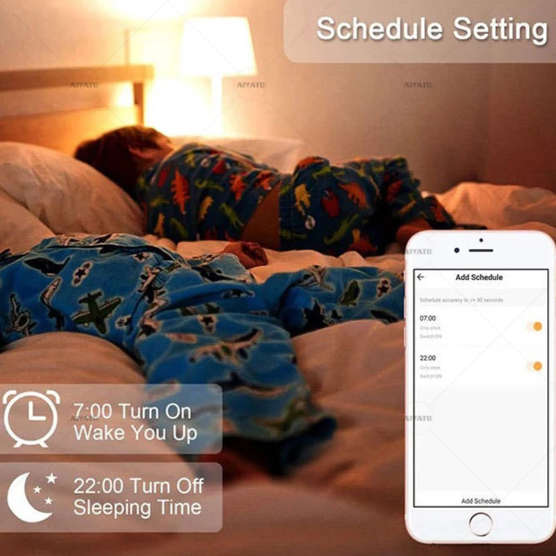 Tuya WIFI LED Smart Light Bulbs 2700-6500K Tunable White Dimmable Compatible with Alexa Google Home