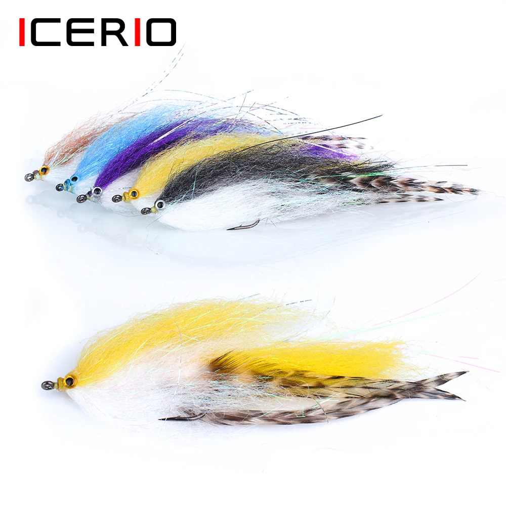 ICERIO1040FlyFishingStreamerFliesEPSilkyFiberLongShank
