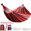 Single Wide Thick Canvas Hammock Outdoor Camping Backpackaging Leisure Swing Portable Hanging Bed Sleeping Swing Hammock 1