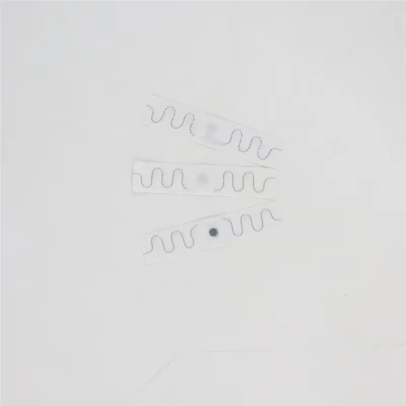 AA60-UHF RFID 태그 세탁 가능한 세탁 태그 10개 의류 세탁 관리를 위한 핫멜트 접착제 직물