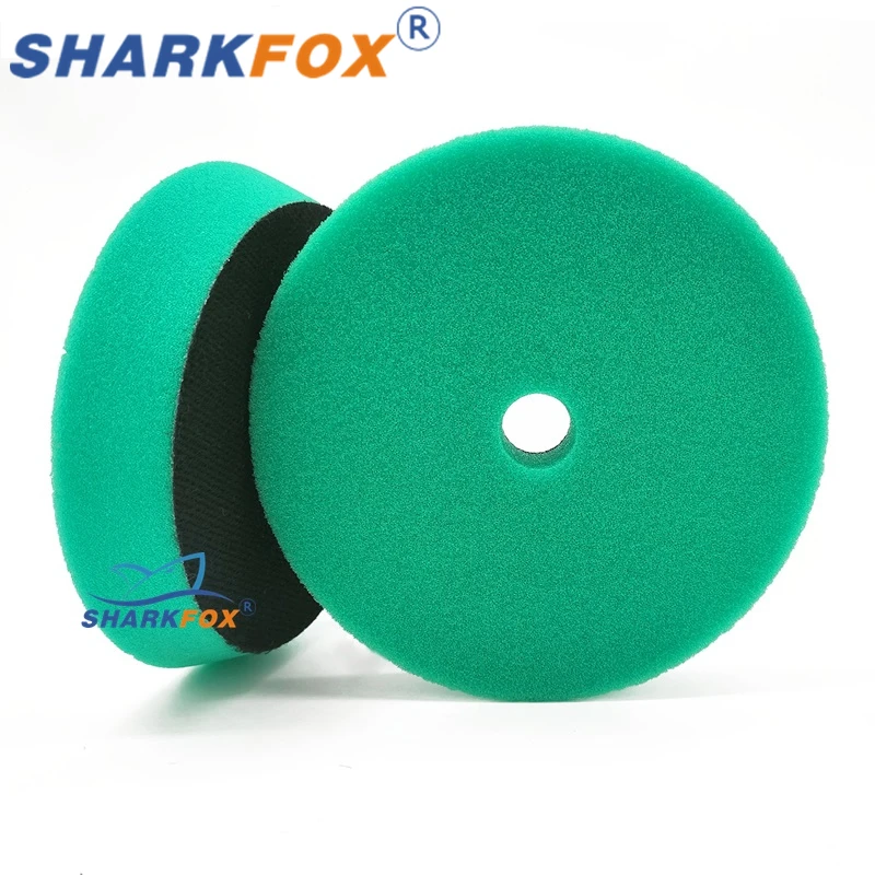 Sharkfox 자동차 연마 독일 스폰지 버핑 폴리셔 패드, 부드러운 버퍼 패드, 연마 및 왁싱용 스크래치 제거, 5 인치, 6 인치