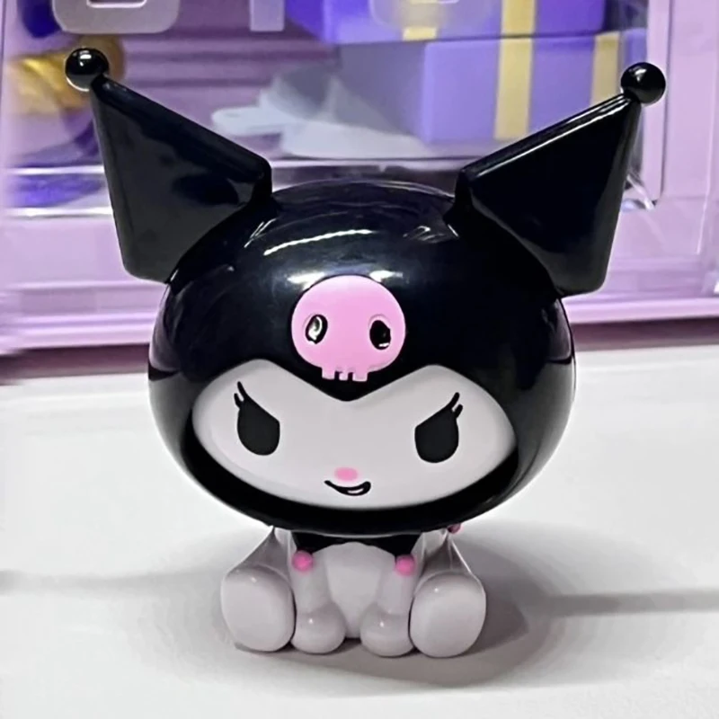 

Hello Kitty Sanrio Kawaii Anime Blind Box Cute Sweet Cinnamoroll My Melody Cartoon Face Change Doll Lovely Kuromi Gifts for Kids