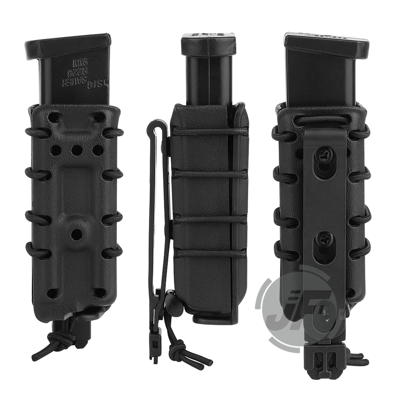 Tactical 9MM Magazine Pouch Hard Shell Molle Military Airsoft Wargame