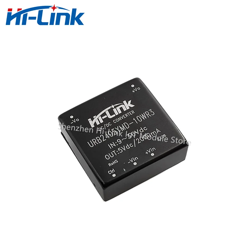 Hilink DC DC 9-36V Input 24V to 3.3V 5V 9V 12V 15V 24V 10W Output Isolated Power Module Mini Converter URB2405YMD-10WR3