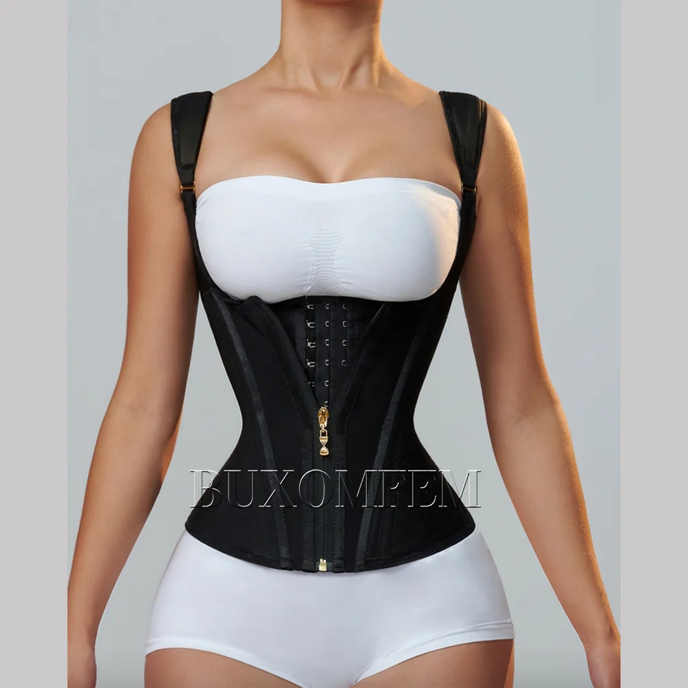 Waist Trainer Corset mesh corset shapewear waist trainer corset Fajas Colombians Girdles Row Buckle and Zipper Unique Postpartum BBL Corset Binder for Women Post Surgery