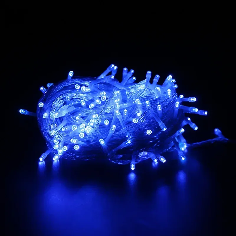 thumbnail image 1 of Guirnalda de luces LED de 10 a 100 m para exteriores, resistente al agua, 220 V, 110 V, para bodas, fiestas, árboles, Navidad, decoración de Ramadán, 1 of 5