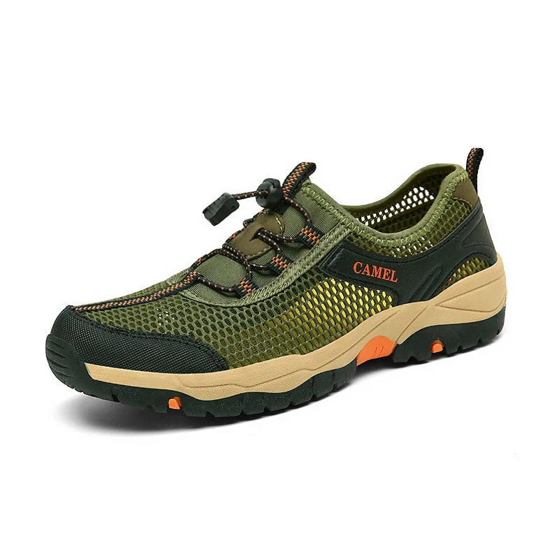 Summer Men's Sports Shoes Outdoor Hiking And Mountaineering Shoes Mesh Hollowed Out Breathable Wading Shoes Beach Shoes