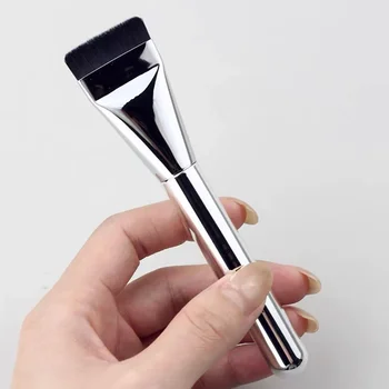 Pennello per fondotinta ultra sottile Pennello per contorno viso leggero e sottile Pennello per contorno piatto Pennello per fondotinta in crema per miscelazione