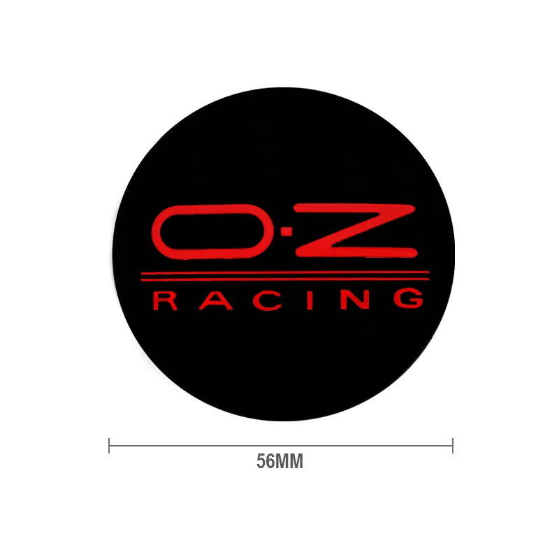 4pcs 56mm+60mm OZ Racing Car Emblem Wheel Hub Center Cap Badge Covers Sticker Auto Styling Decoration Decals Accessories wheel hub covers wheel hub caps