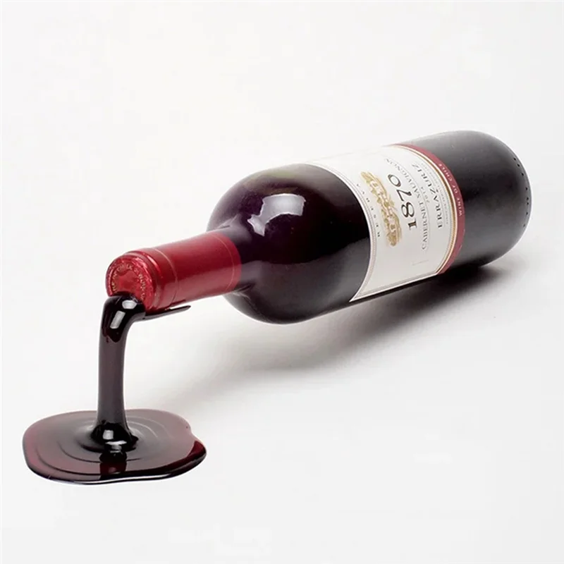3PCS Unique Tilt Wine Rack Fashionable Wine Storage Holder Bottle Display Stand For Cabinet Decorations Easy Install
