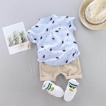 New Summer Baby Clothes Suit Kids Boys Clothing Children Casual Shirt Shorts 2Pcs/Sets Toddler Sports Costume Infant Tracksuits 6