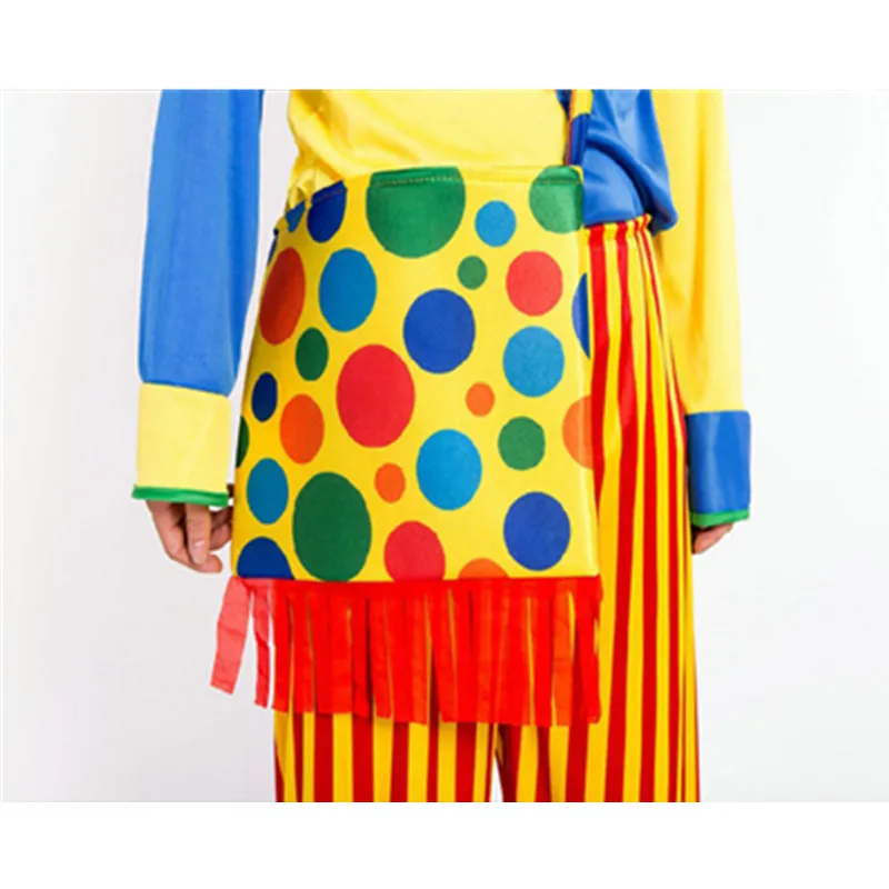 Halloween Circus Show Clown Costume Adult Men Clown Unisex Theme Party Cosplay Clothes Jumpsuit