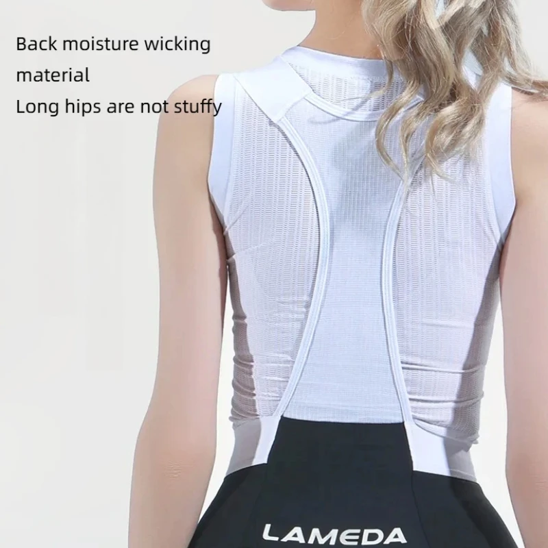 LAMEDA Women Cycling Bib Shorts Summer Sunscreen Bicycle Apparel 6-hour Comfort Padding Lightweight Sport Fits Cycling