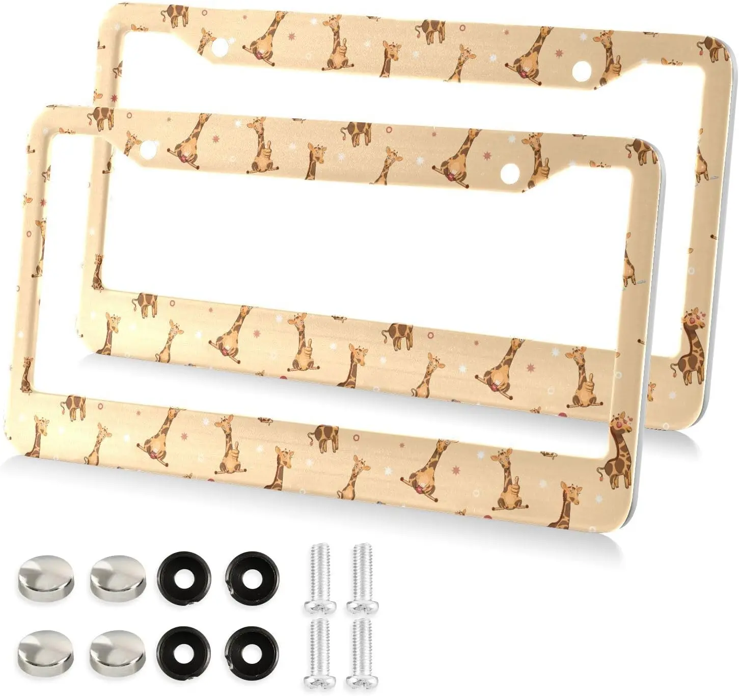 

2 шт./упаковка, рамки для автомобильного номерного знака с 2 отверстиями