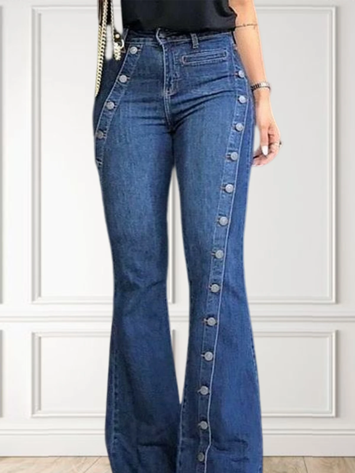 Women's Fashion Flared Denim Jeans 2